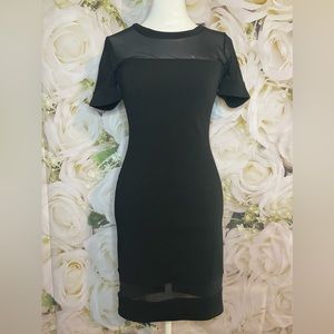 Fashion Nova black short sleeve mini dress